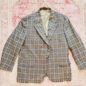 Brenners, Men's Classic Vintage Plaid Blazer